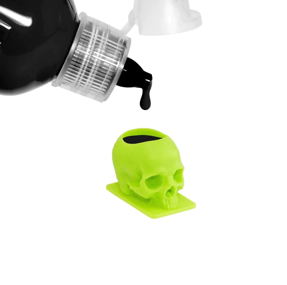 Saferly Skull Ink Caps — Size #16 (Large) — Bag of 200 | FOR